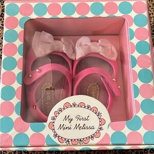 My First Mini Melissa Mary Jane Shoes Pink Baby size 3